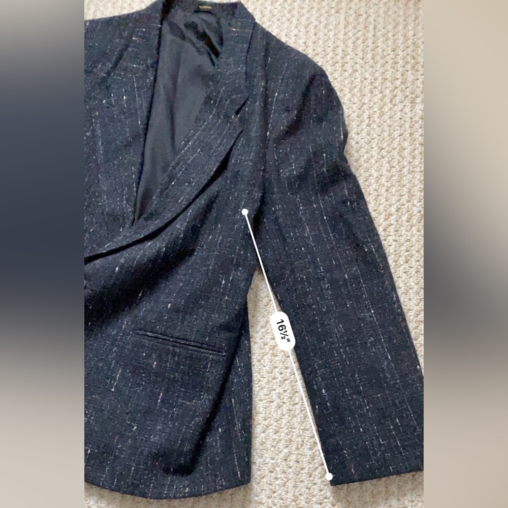 COTLER | Vintage Sports Coat Charcoal Gray Wool Blend Jacket Size 40 - Picture 8 of 11